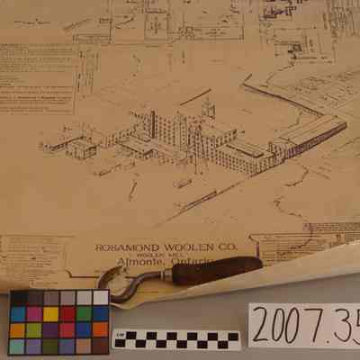 Map Print of Rosamond Woolen Mill