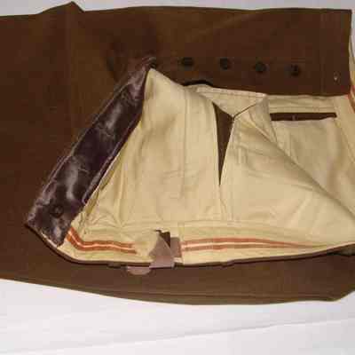 Pants, Wool, Military Green