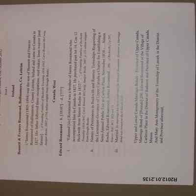 Rosamond Family Genealogy