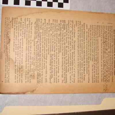 Card, instructions on operating WL E Gurley RD Stiffness Tester