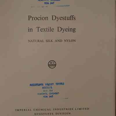 Procion dyestuffs in textile dyeing : Natural silk and nylon.