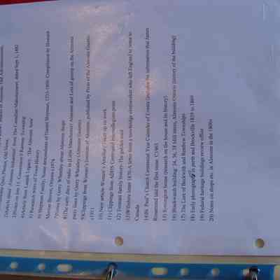 Research Binder #1 Almonte and Surrounding Area