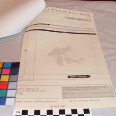 Order info from Collie mills to M.H.A Enterprises