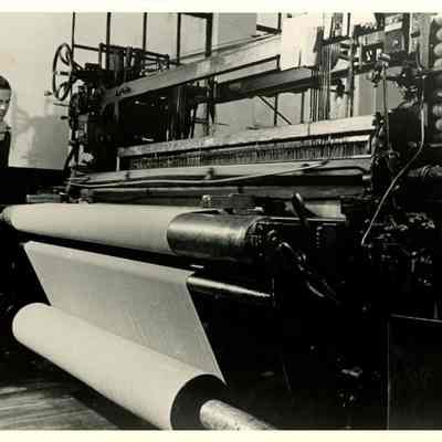 Man at Weaving Machine