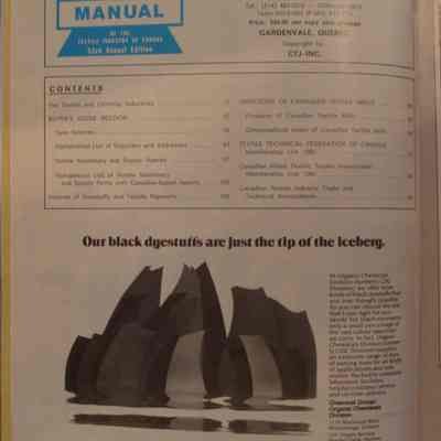 1981 Textile Manual / Edited and produced by the staff of Canadian Textile Journal.