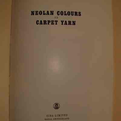 Neolan colours on carpet yarn.