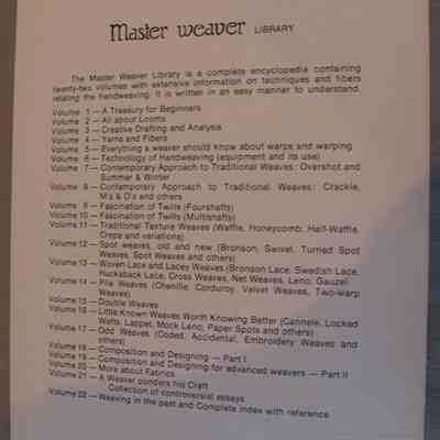 Master Weaver - Spot Weaves (Old and New)