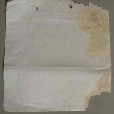 Howard R. Davey receipt for Leonard Fulton