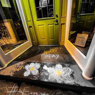 Chalk Message During COVID-19