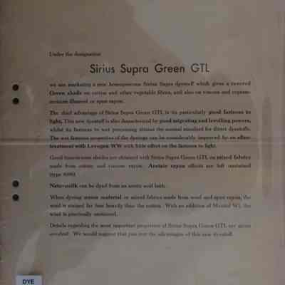Sirius supra green GTL.
