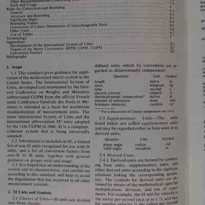 Standard for metric practice.
