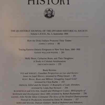 Ontario History.