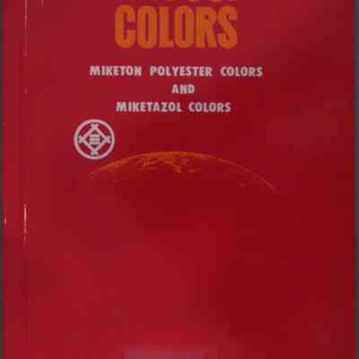 Mitsui colors : Miketon polyester colors and miketazol colors.
