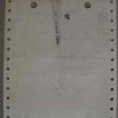John Lindsay International Harvester receipt for Len Fulton