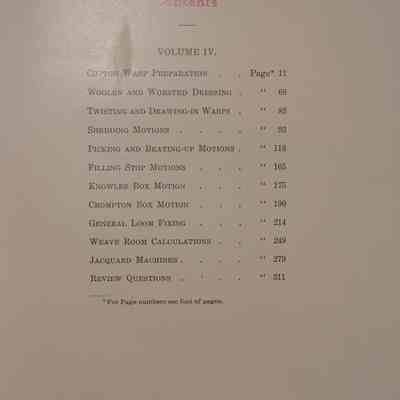 Cyclopedia of textile work : A general reference library on cotton, woolen and worsted yarn manufacture, weaving, designing, chemistry and dyeing, finishing, knitting, and allied subjects / Prepared by a corps of Textile Experts and Leading Manufactureres.