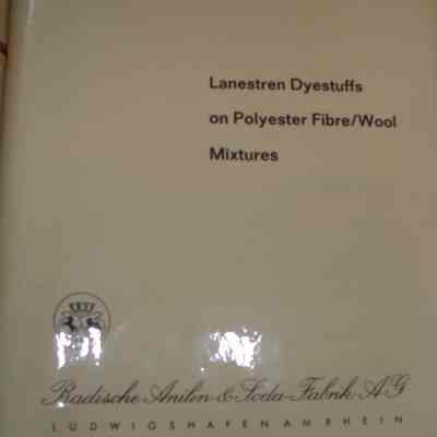 Lanestren Dyestuffs on polyester fibre/wool mixtures.