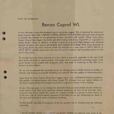 Benzo Cuprol WL.
