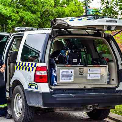 Paramedic at COVID-19 Testing Centre