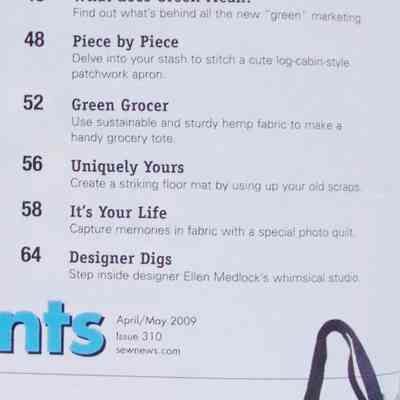 Sew News The Trusted Sewing Source April May 2009 Index