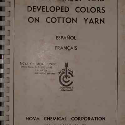 Nova direct and developed colors on cotton yarn.
