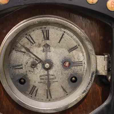 International Dial Time Recorder Clock