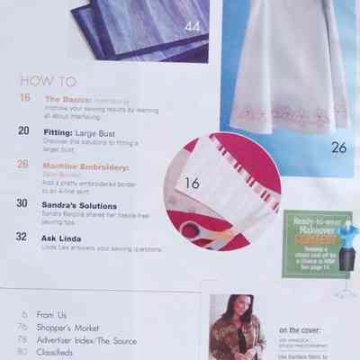 Sew News The Trusted Sewing Source April May 2009 Index