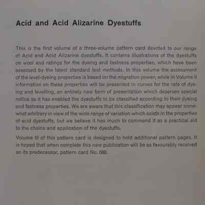 Acid and acid alizarine dyestuffs.