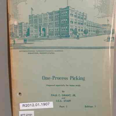 One-process picking: 5233, A-1 / By Paul C. Grant in collaboration with I.C.S. Staff.