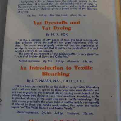 The Dyeing of Textile Fabrics