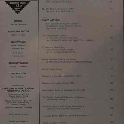 1969 textile manual / Editor: John M. Merriman.