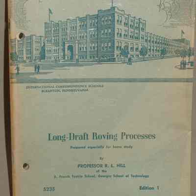 Long-draft roving processes : 5235 / By Proffessor R.L. Hill.