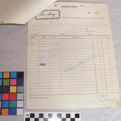 Lusay Inc receipts, Collie Fabrics