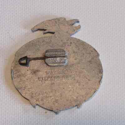 Detail of back of pin