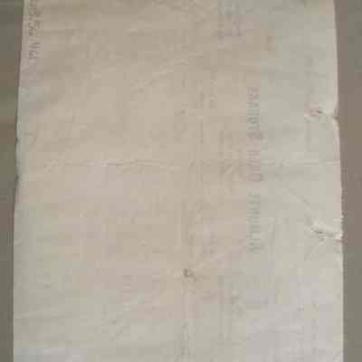Almonte Cold Storage receipt for Len Fulton