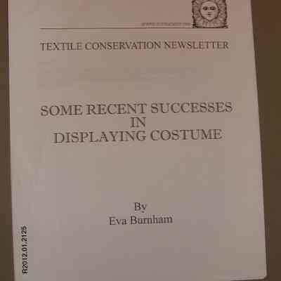 Some Recent Successes in Displaying Costume