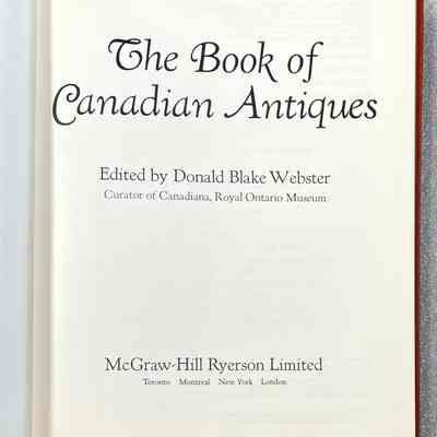 The Book of Canadian Antiques - Inside Cover Page