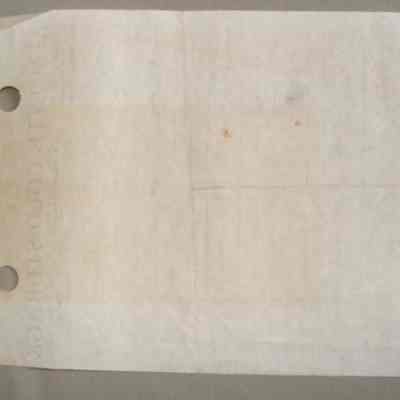 Almonte Co-operative Cold Storage LTD. receipt for Len Fulton