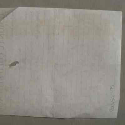 Almonte Cold Storage receipt for Len Fulton