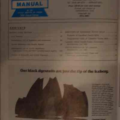 1982 Textile Manual / Edited and produced by the staff of Canadian Textile Journal.