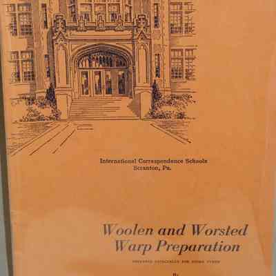 Woolen and worsted warp preparation: 485 B, Part 2 / Prepared especially for home study by I.C.S. Staff.
