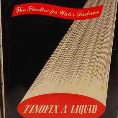 Tinafix a liquid : The fixative for water fastness.