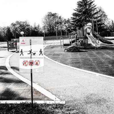 Playground at Gemmill Park During COVID-19: Origformat: Print-Photographic
