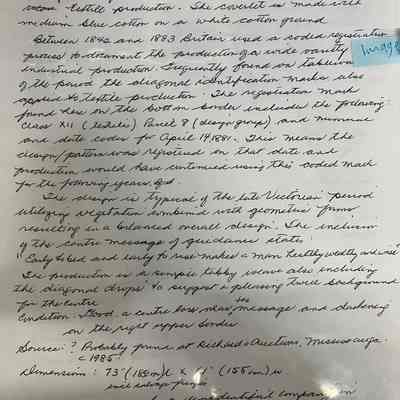 Dennis Mill's handwritten notes