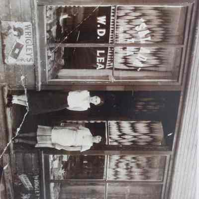 BW photo framed - two women