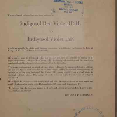 Indigosol red violet IRRL and Indigosol violet 15R.