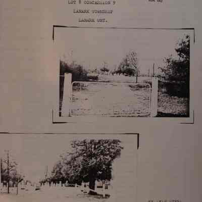Tennant Cemetary Lot 8 Concession 9 : Lanark Township, Lanark Ont / By Jean Steel, Dawn Leduc.