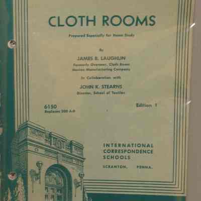 Cloth rooms : 6150 (replaces 500 A-B) / By James B. Laughlin in collaboration with John K. Stearns.