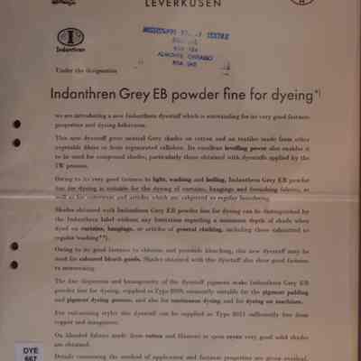 Indanthren Grey EB powder fine for dyeing.