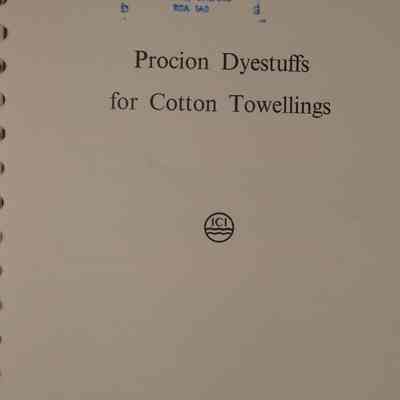 Procion dyestuff for cotton towellings.