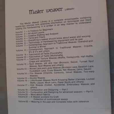Master Weaver - Little Known Weaves Worth Knowing Better